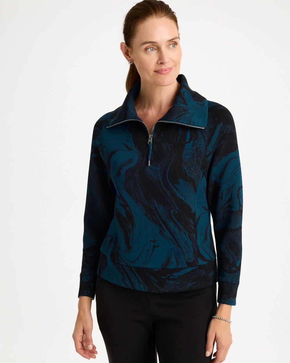 Zenergy Soft Half-Zip Pullover Top