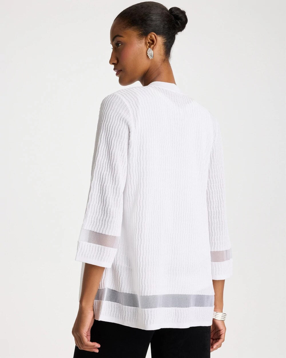 Travelers Sheer Stripe Cardigan