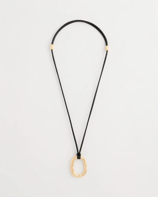 Adjustable Pendant Corded Necklace