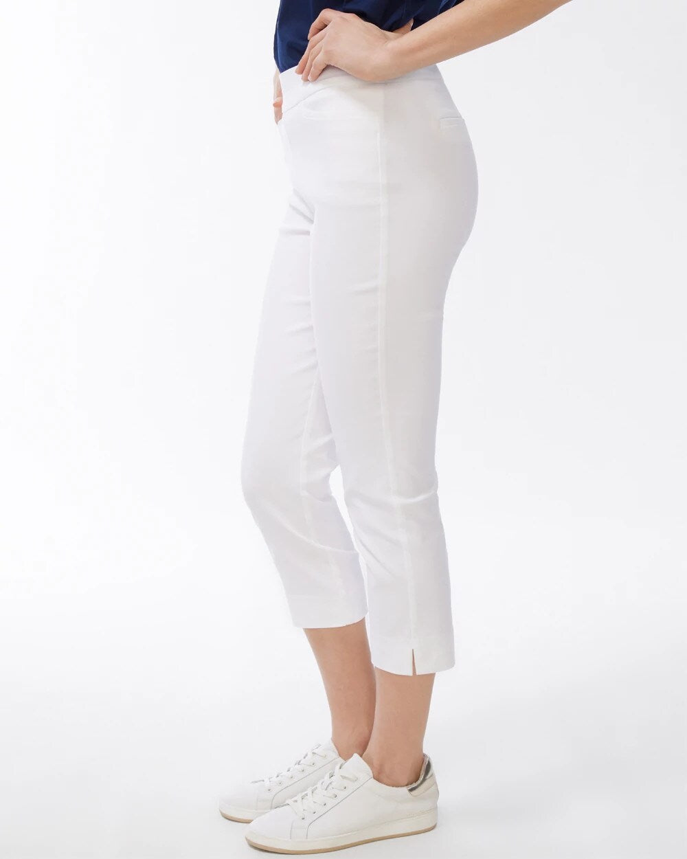 Brigitte Slim Pull-On Crop Pant