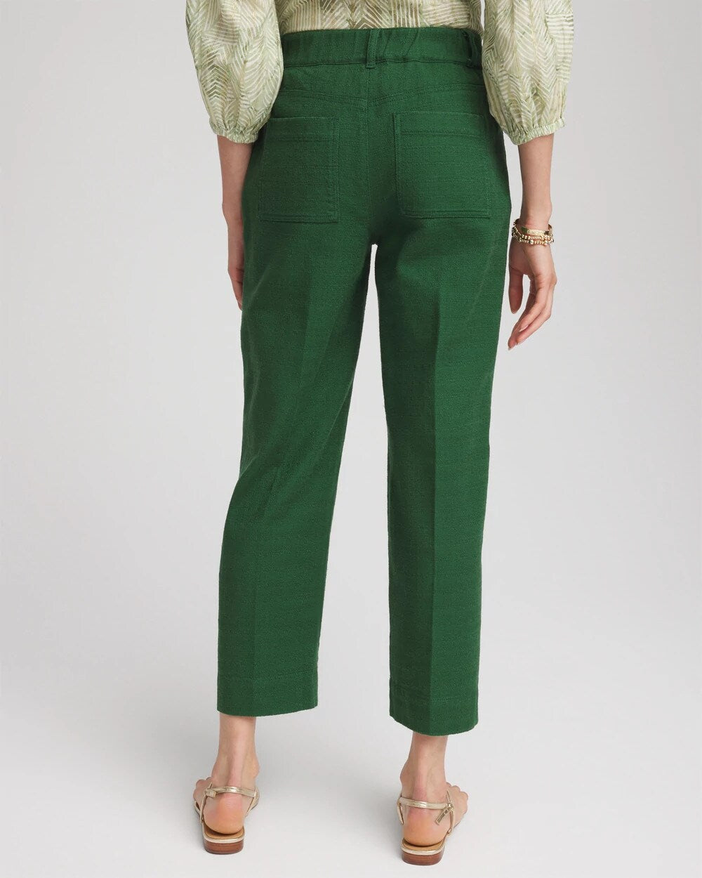 Petite Cropped Straight-Leg Pants