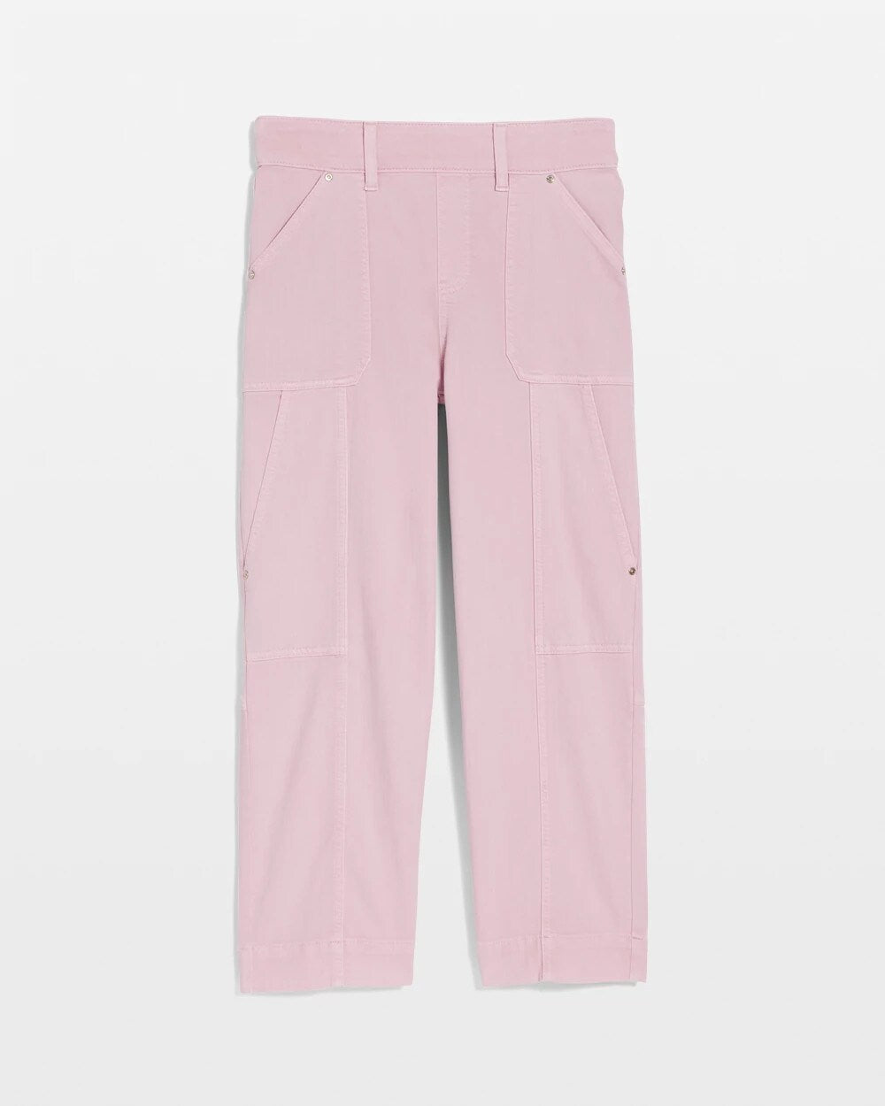 Utility Wide Pull-On Crop Jeans