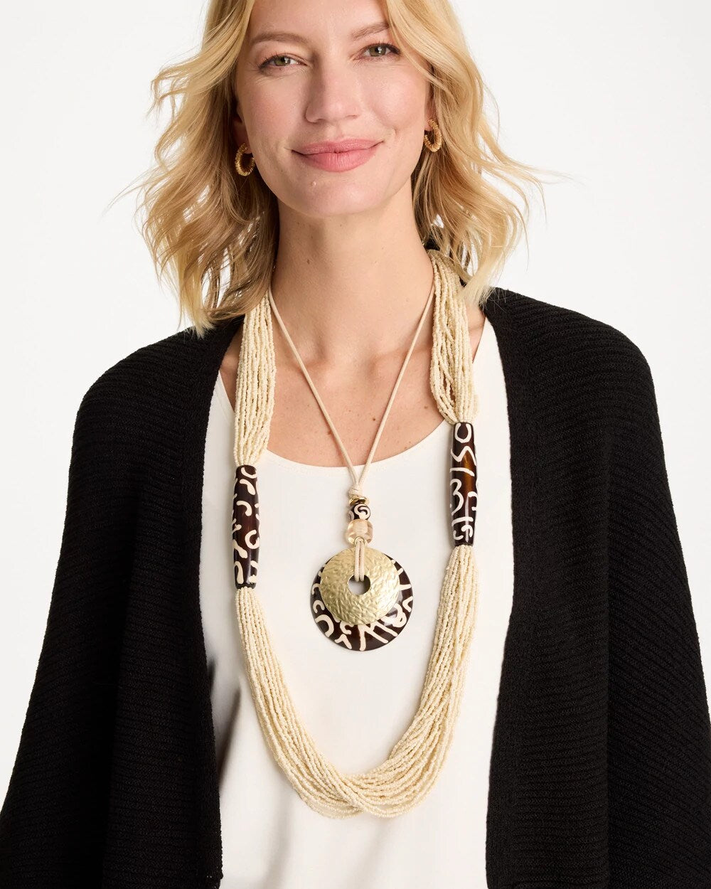 Adjustable Animal Print Pendant Necklace