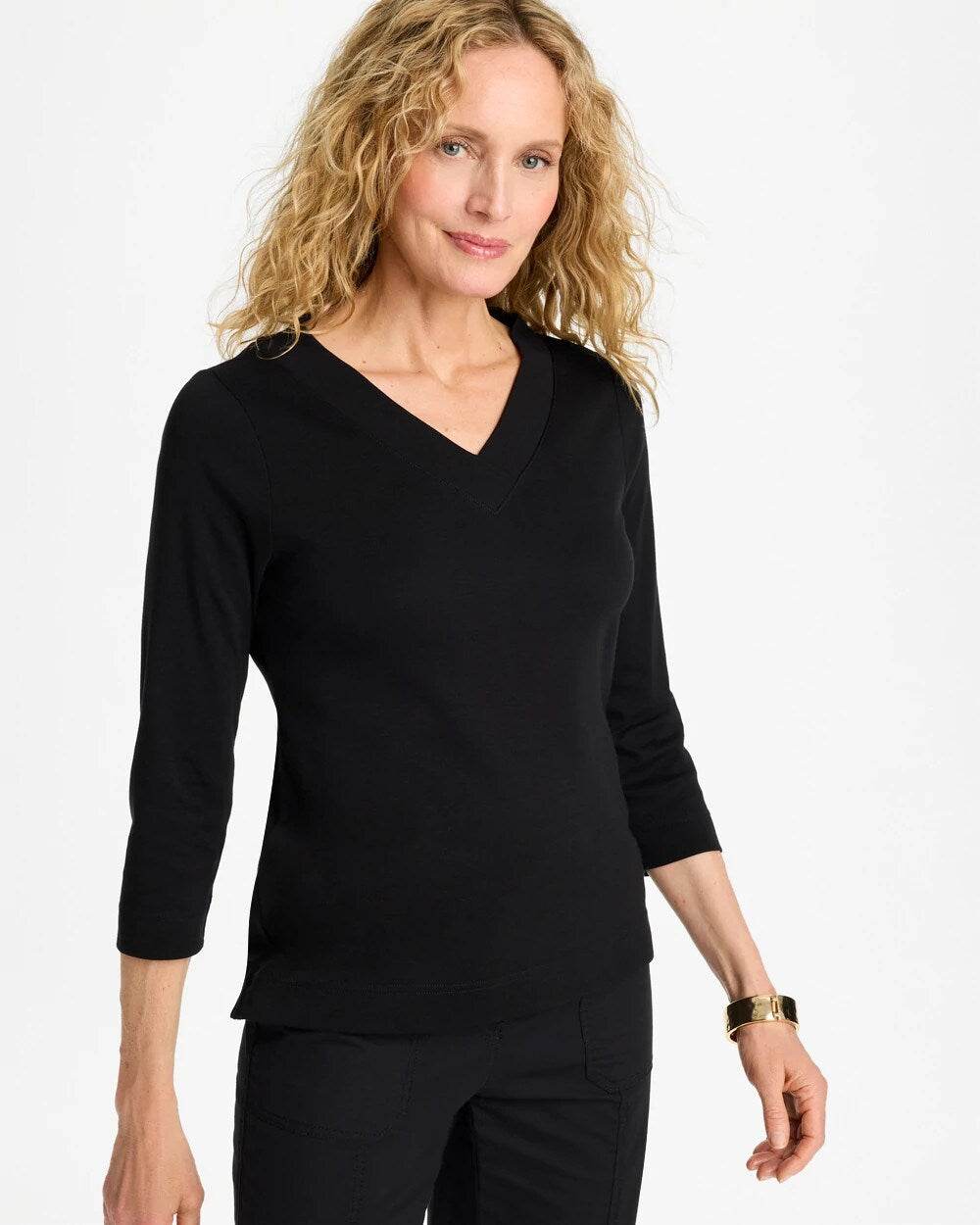Pima Cotton 3/4 Sleeve Tee