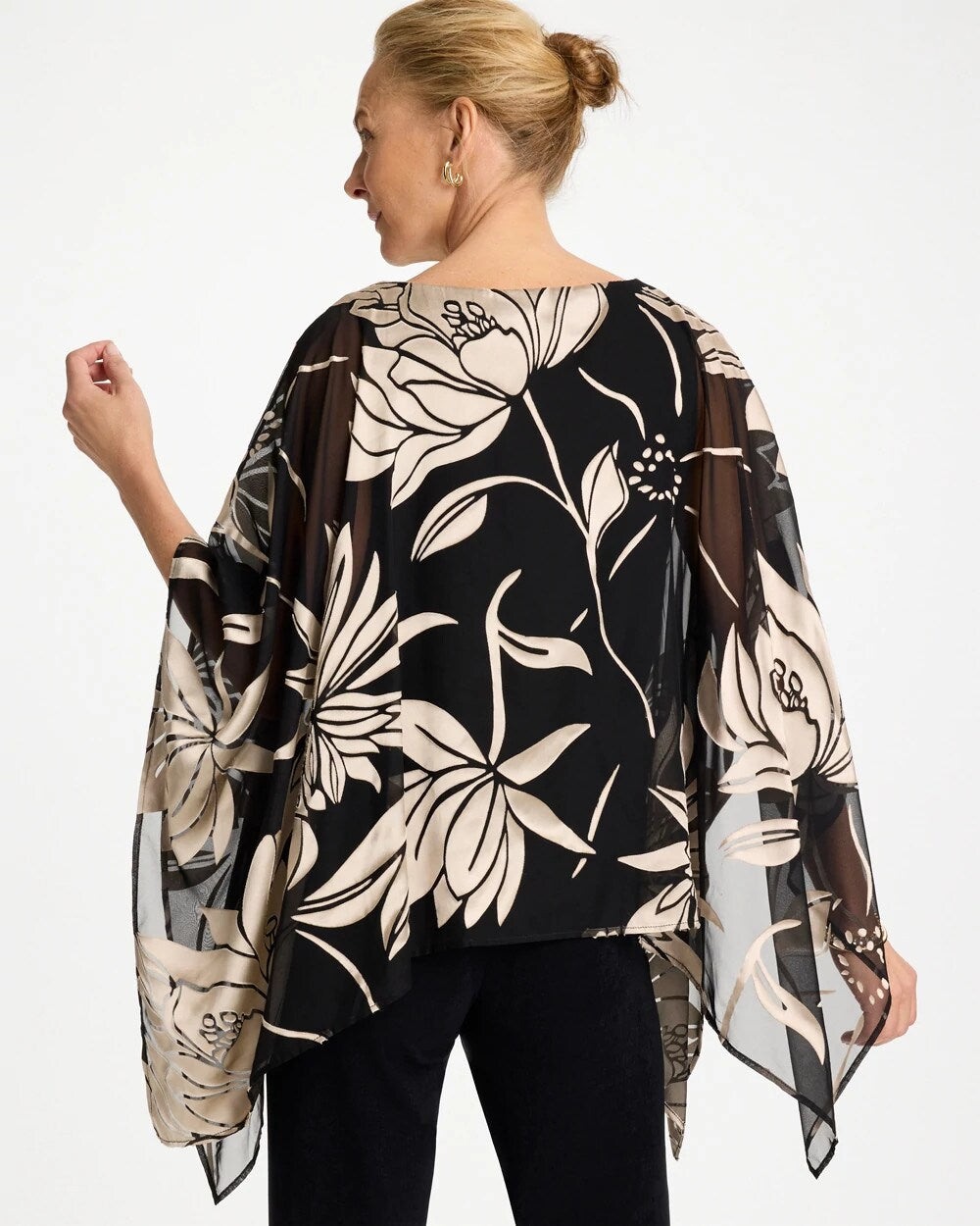 Travelers Burnout Floral Chiffon Top