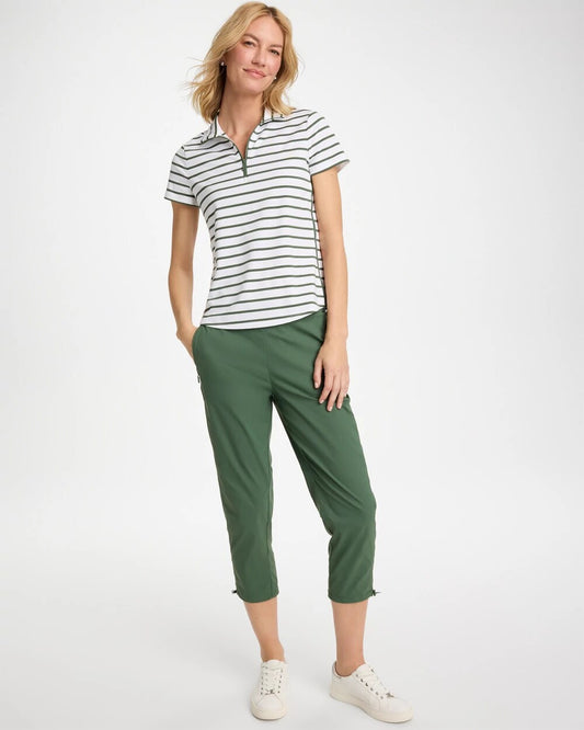 Zenergy UPF Striped Bungee Crop