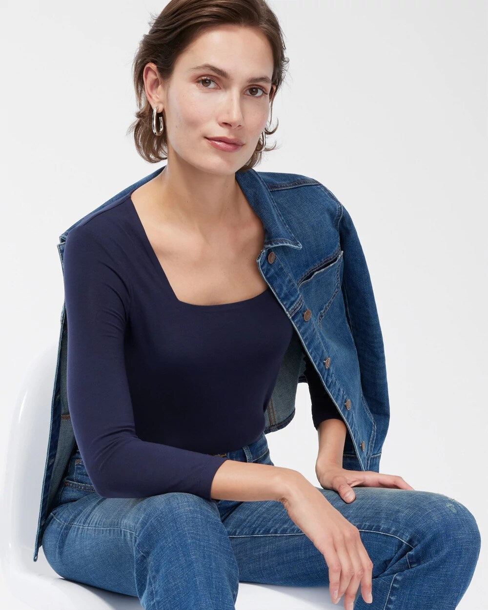 Touch of Cool Square Neck Tee