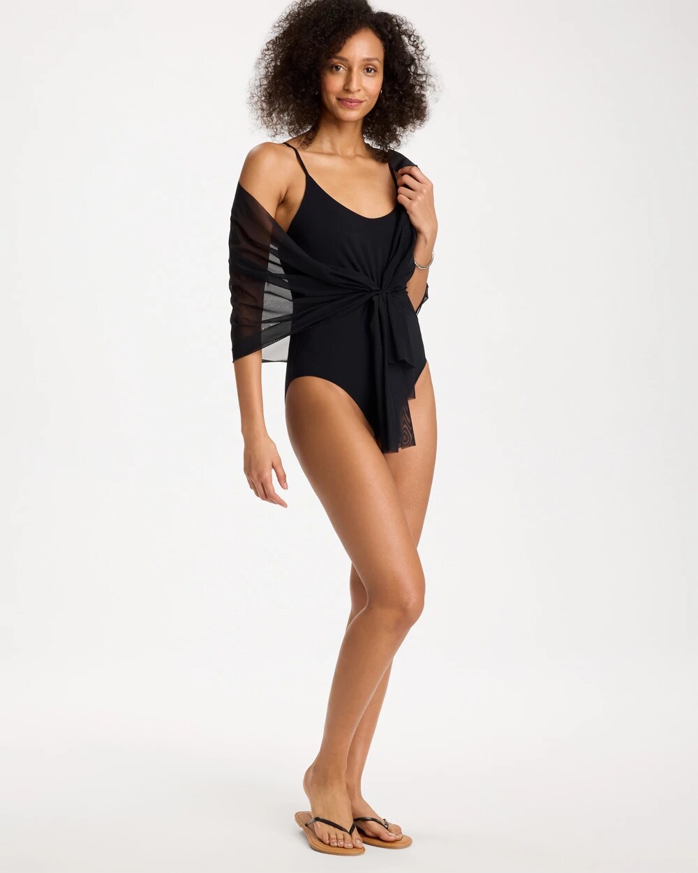 Gottex Yuri Flower Mesh One Piece Swimsuit
