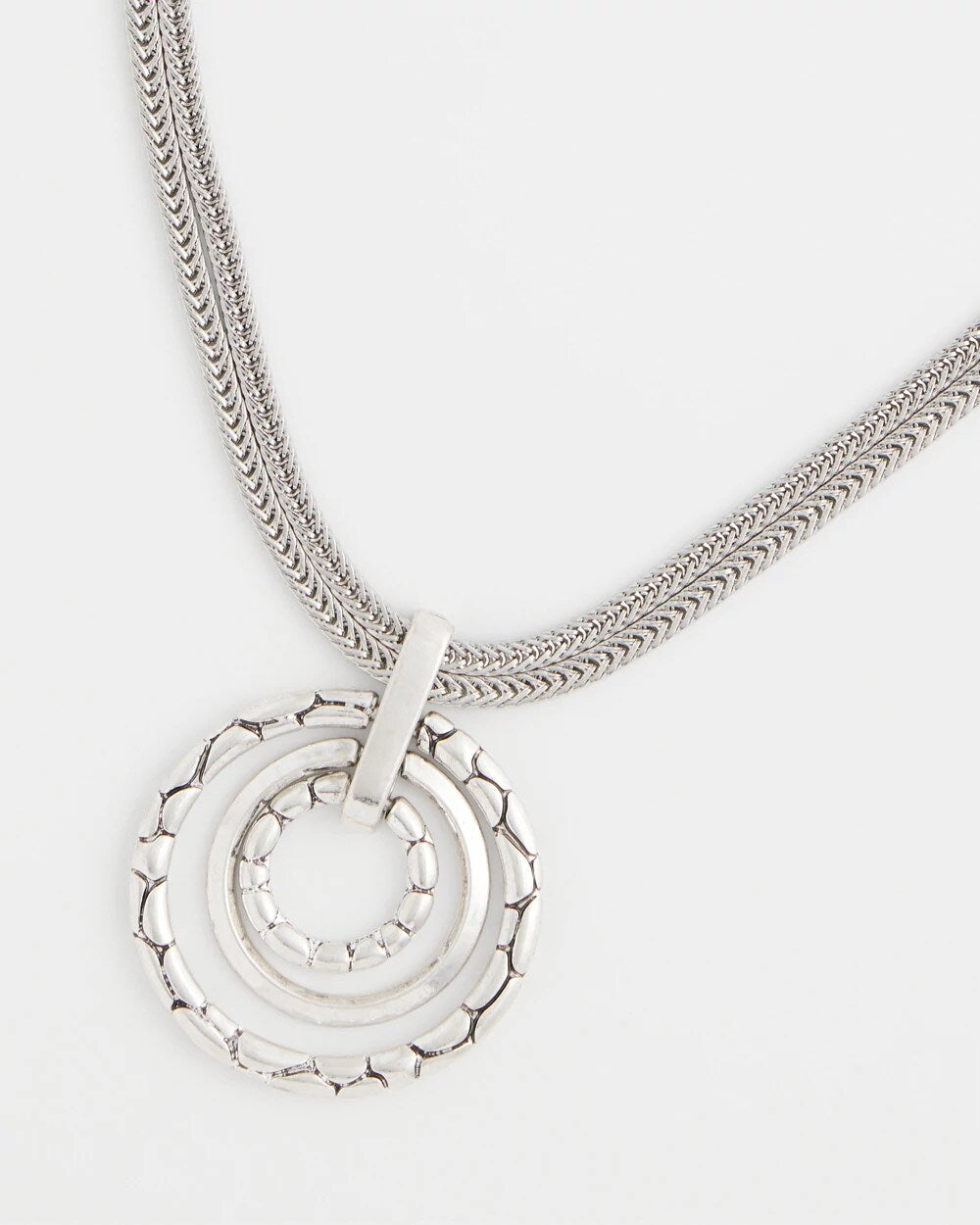 Silver Short Pendant Necklace