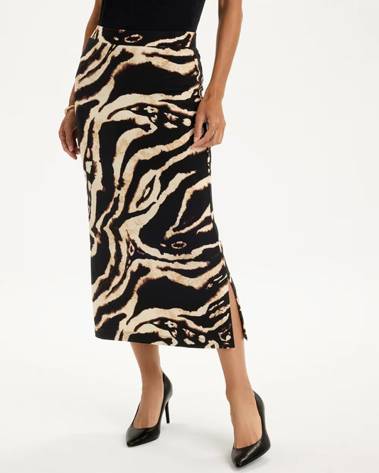 Travelers Safari Midi Skirt