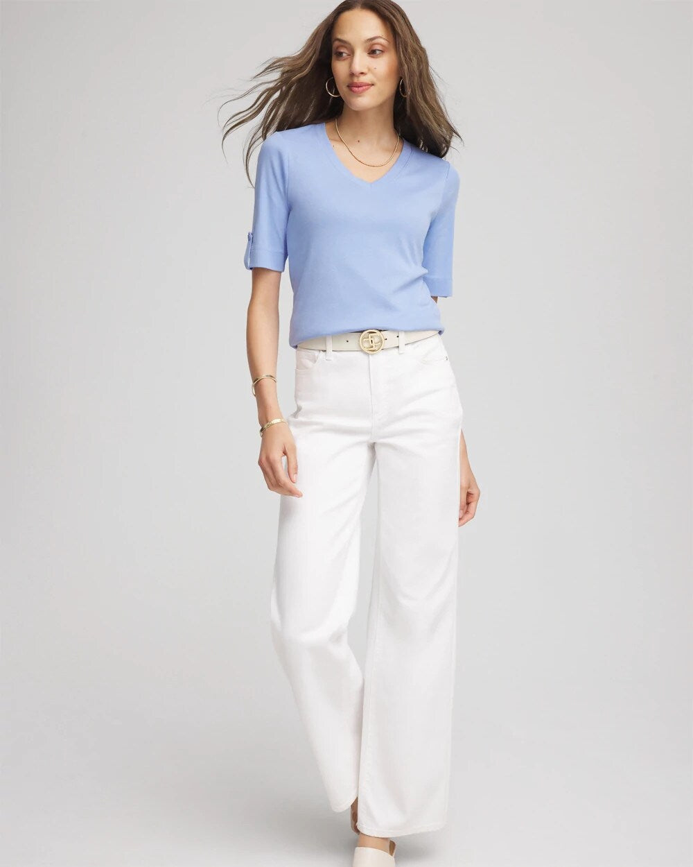 Pima V-Neck Tee