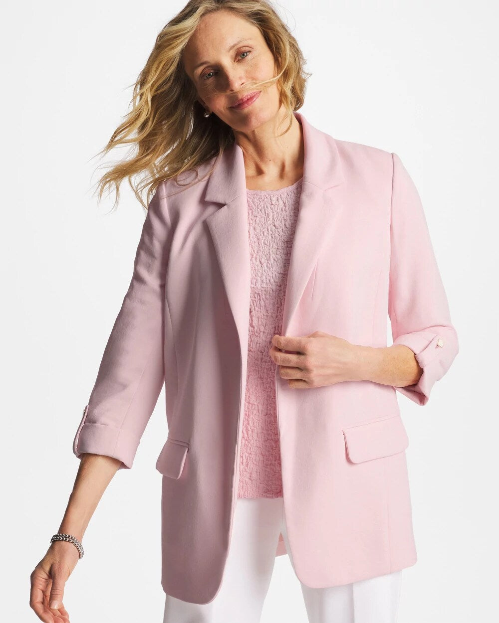 Boyfriend Crepe Blazer
