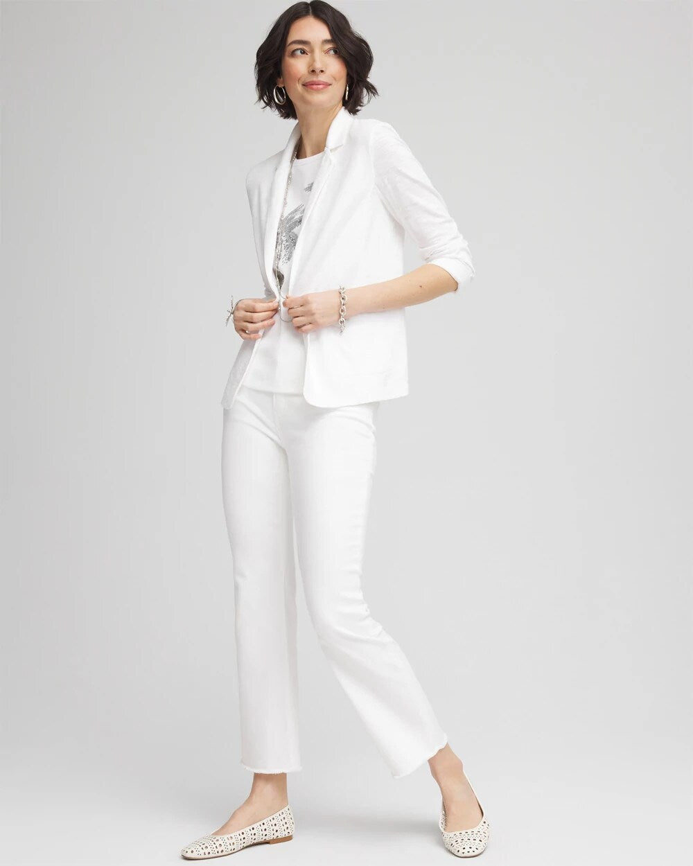 Slub Knit Blazer