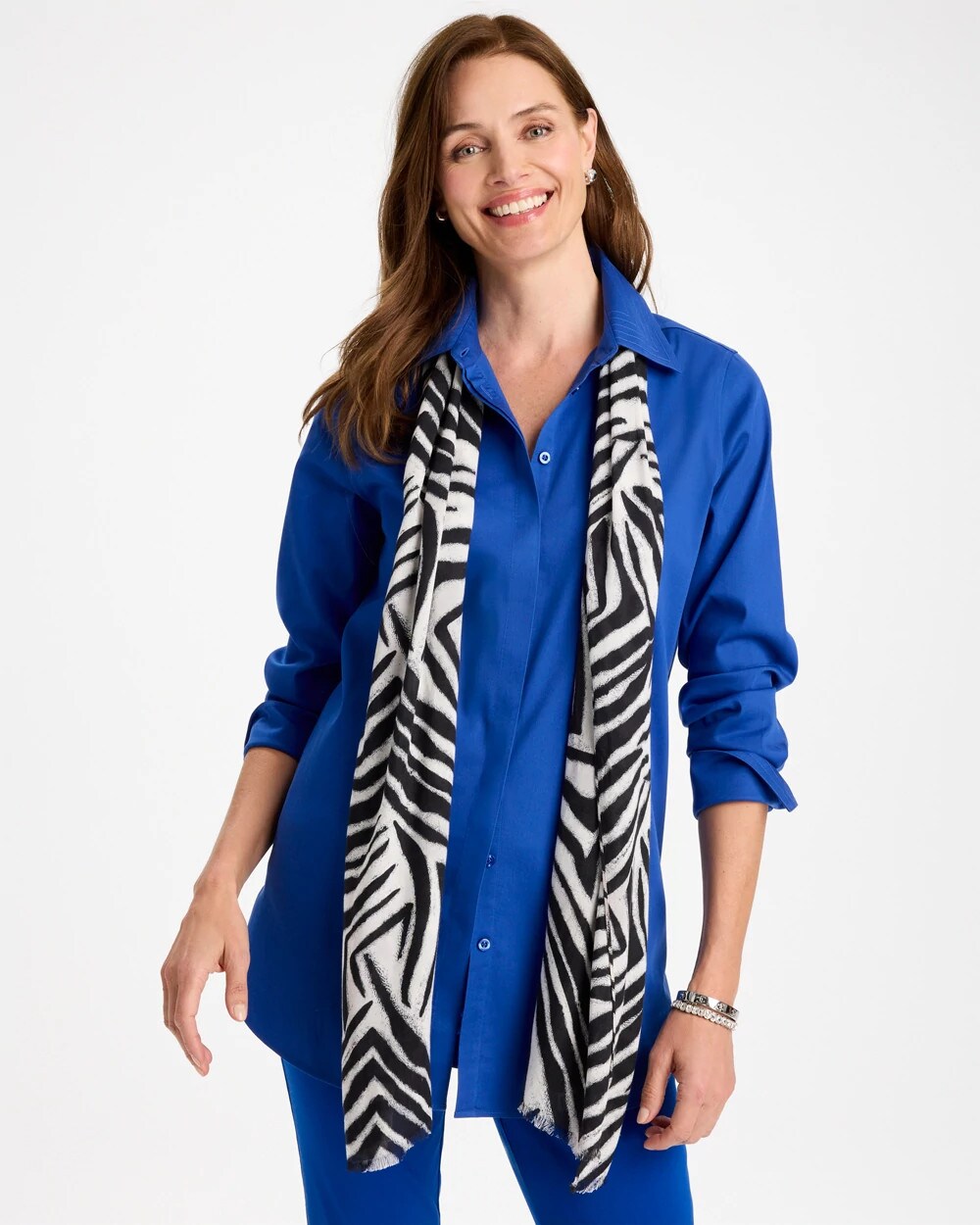 Zebra Animal Print Oblong Scarf