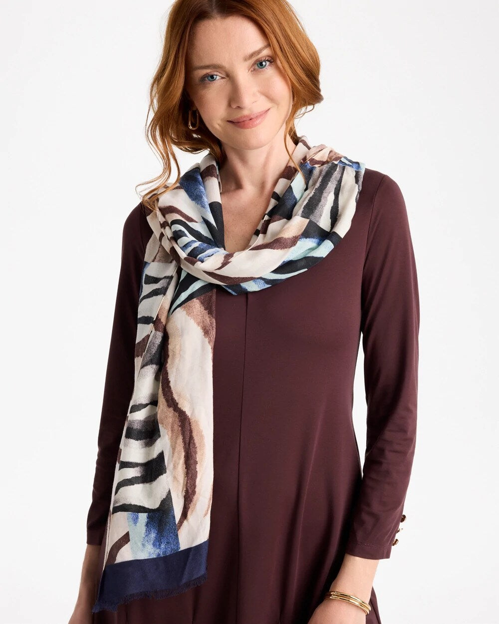 Zebra Zing Oblong Scarf
