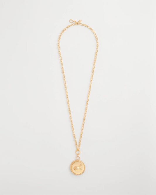 Reversible Swan Pendant Necklace