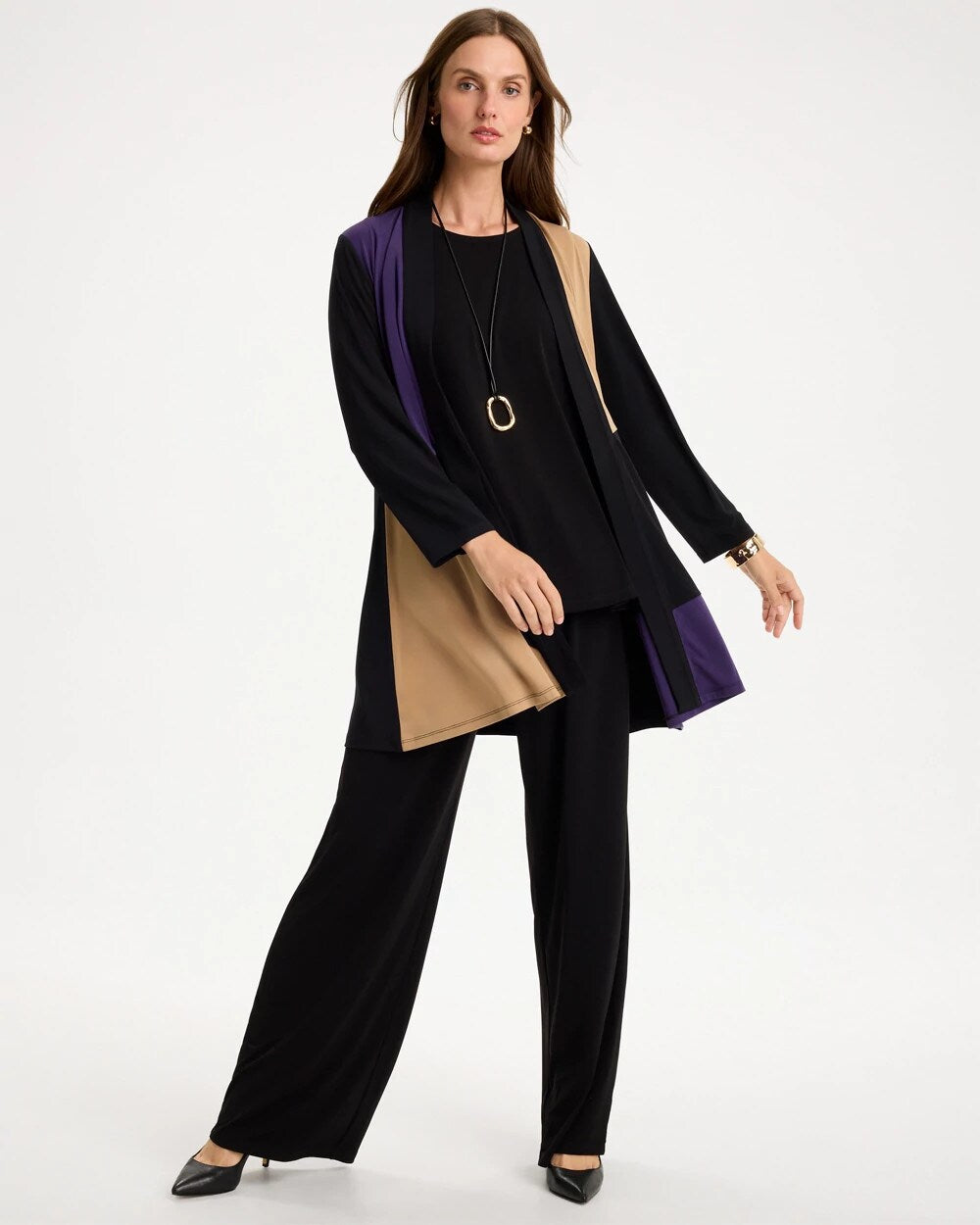 Travelers Knit Colorblock Cardigan