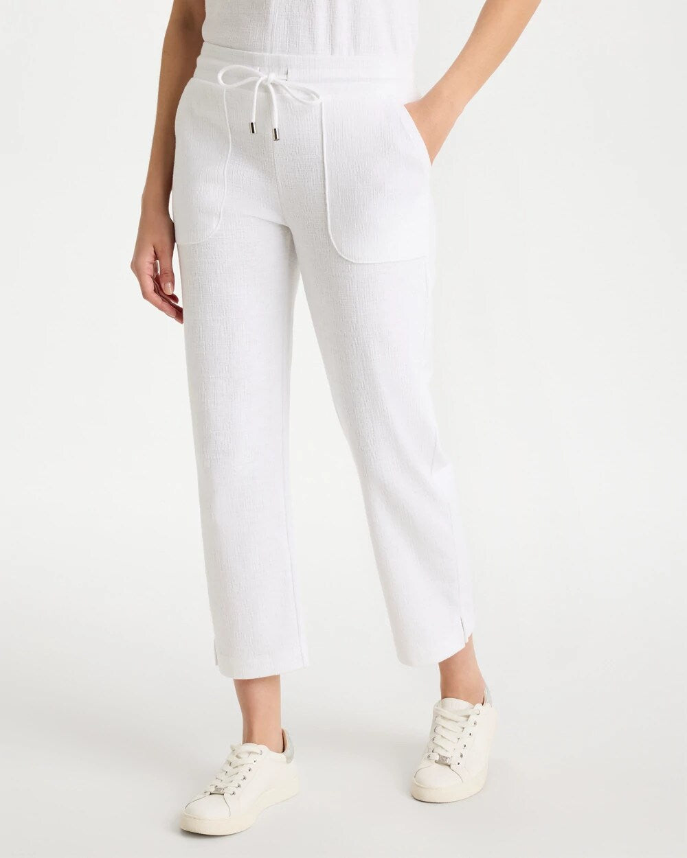 Zenergy Crosshatch Knit Cropped Pants