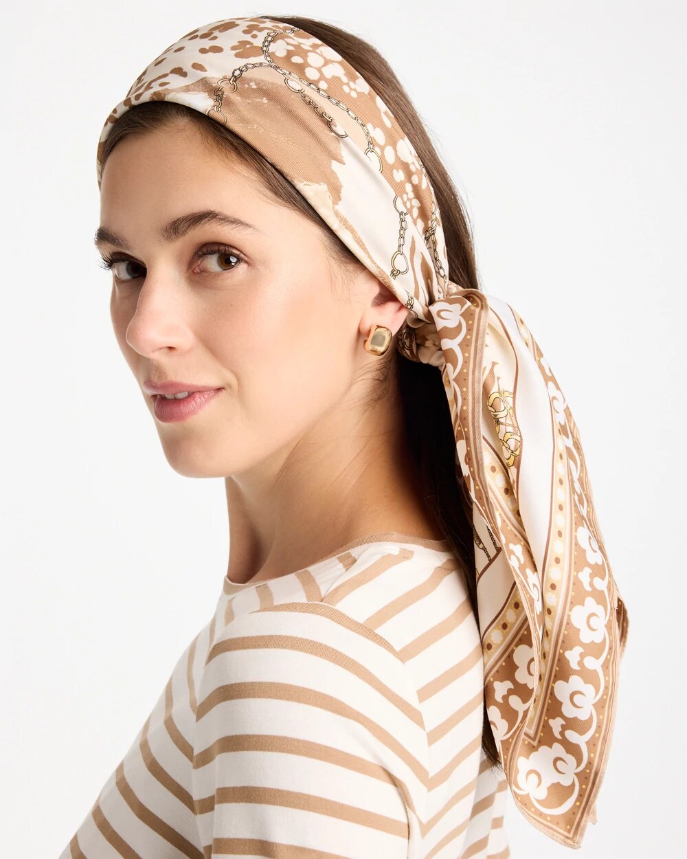 Neutral Luxe Square Scarf