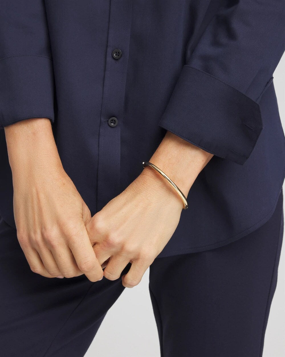 Gold Hinge Bangle