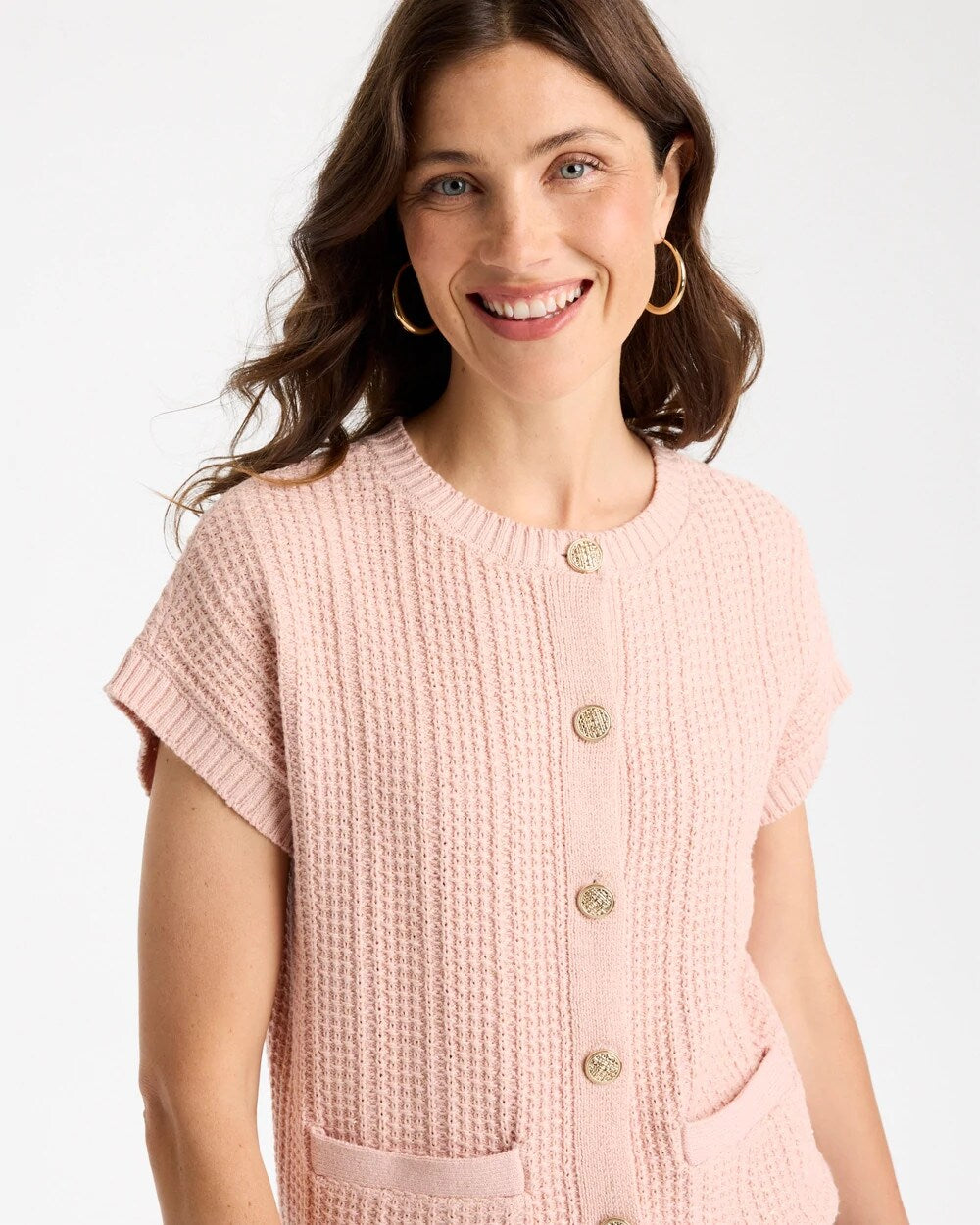 Button-Up Sweater Vest