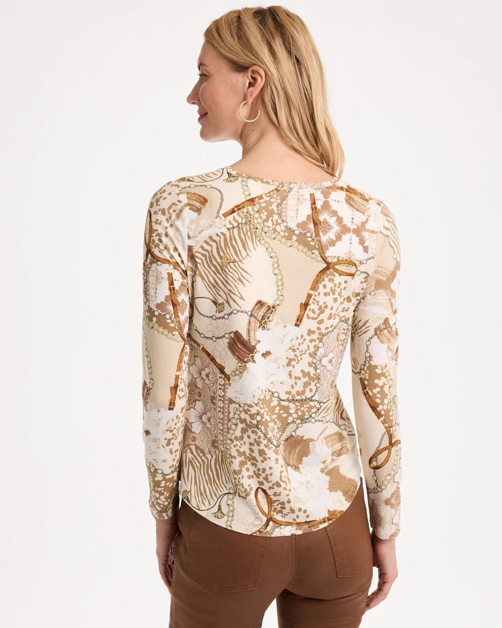 Neutral Touch of Cool V-Neck Layering Tee