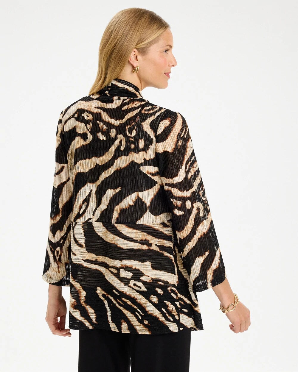 Travelers Safari Wheat Mesh Cardigan