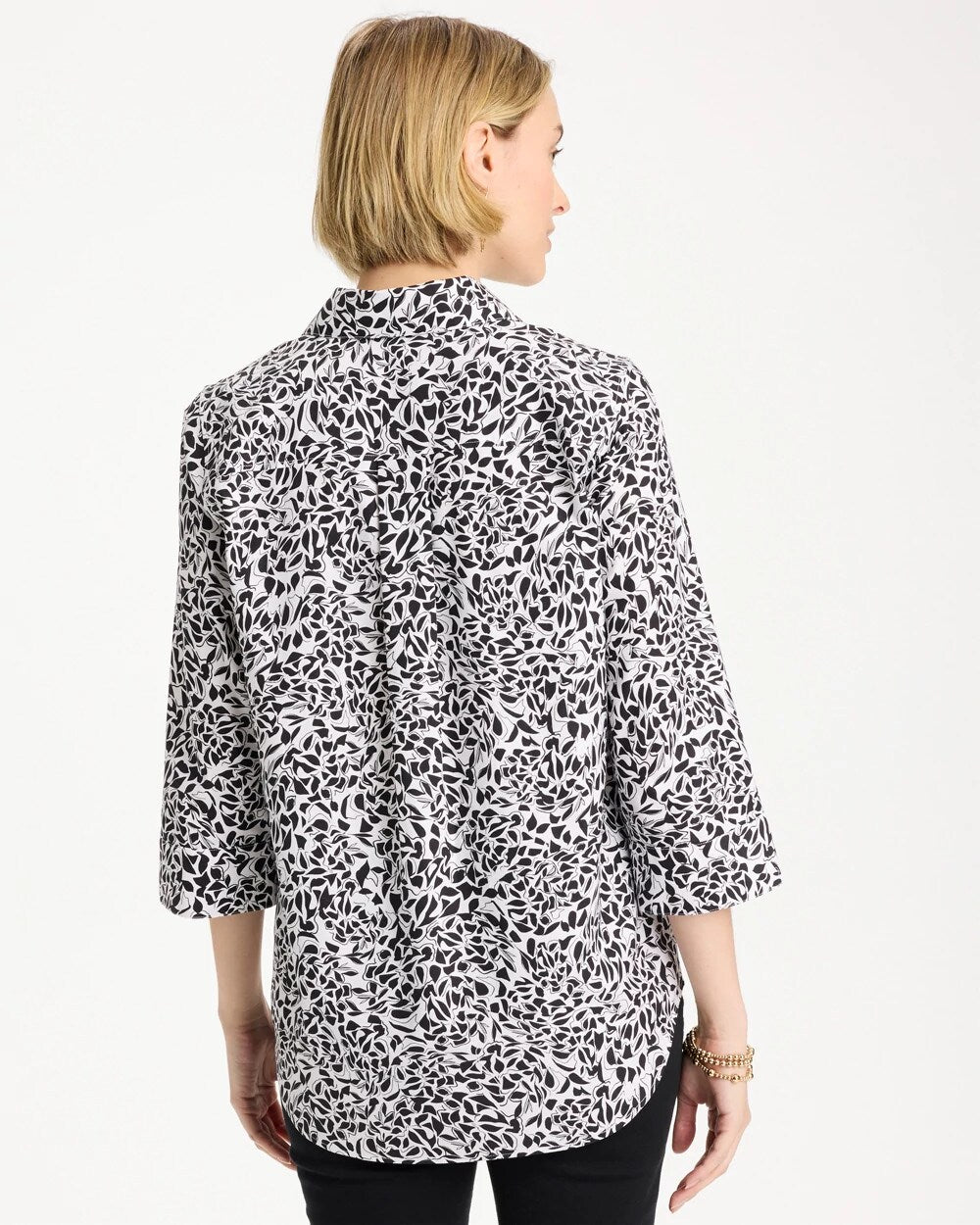 No Iron Stretch Printed Popover