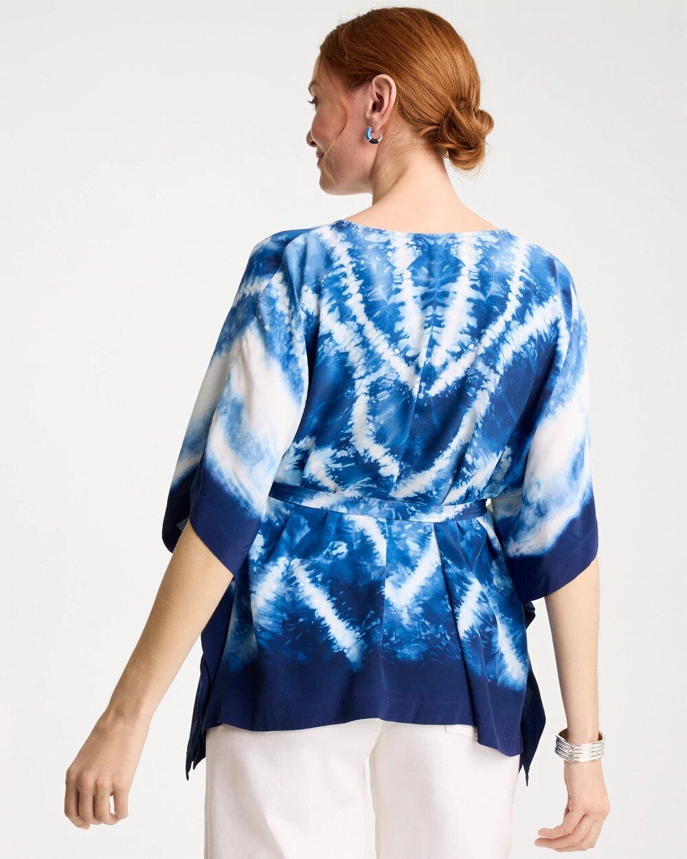Tie Dye Belted Poncho
