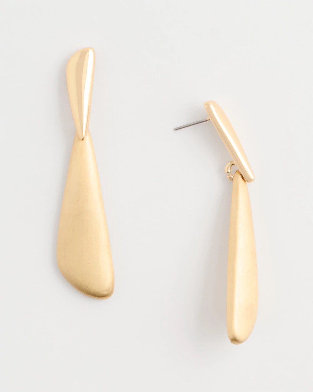 Golden Linear Drop Earrings