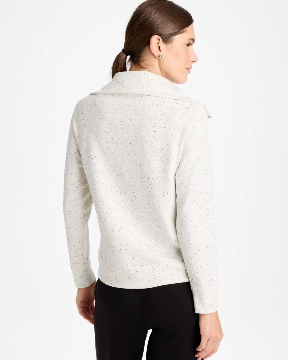 Zenergy Soft Flecked Half-Zip Top