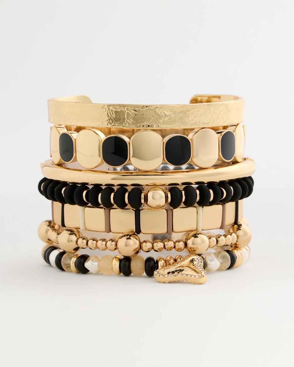 Glam Neutral Slice Stretch Bracelet