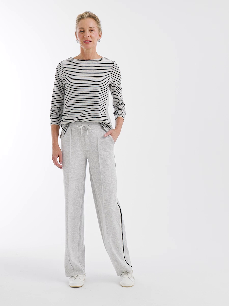 Zenergy Double-Knit Lattice Trim Pants