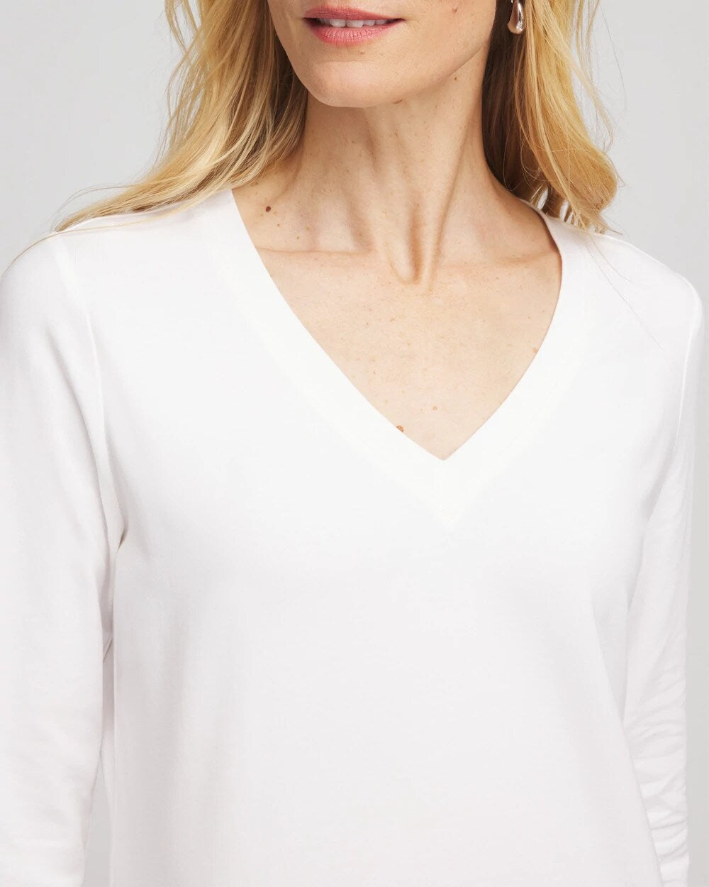 Cotton Stretch 3/4 Sleeve Tee