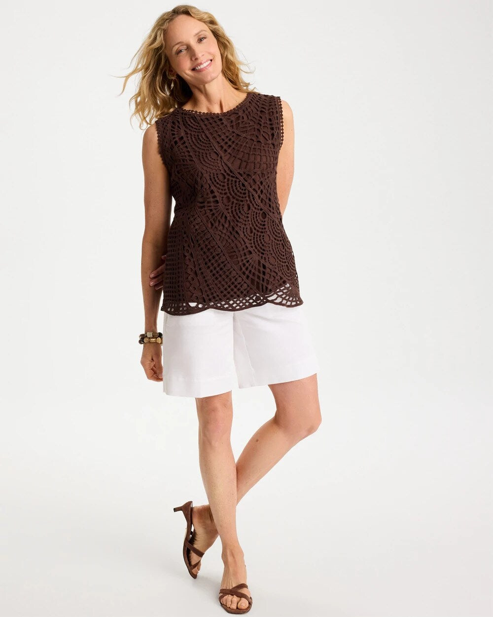Cotton Crochet Sleeveless Tank
