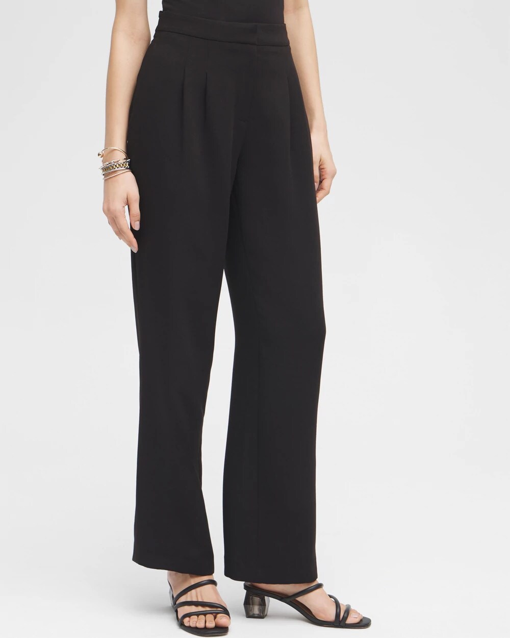 Black Label Pleated Trousers