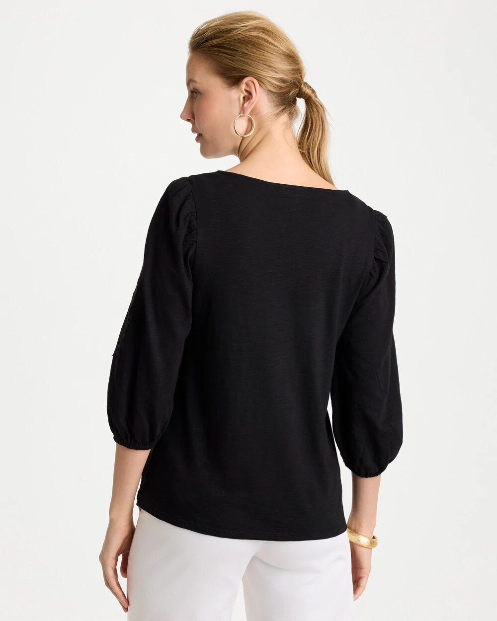Etched Flora Balloon Top