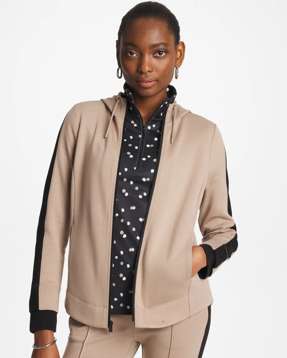 Zenergy Double-Knit Contrast Jacket