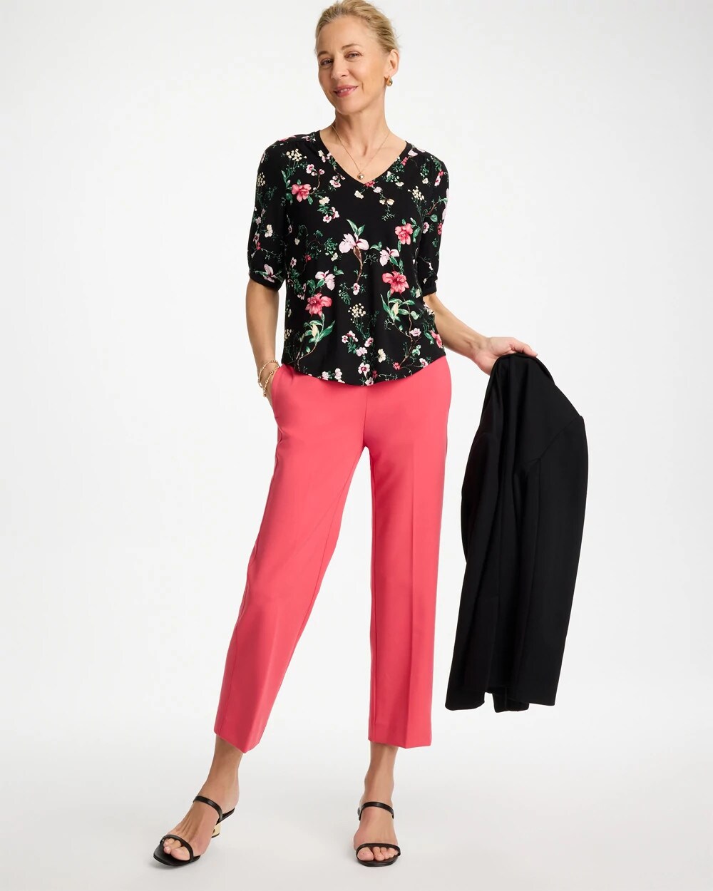 Kyoto Shirred Elbow Sleeve Tee