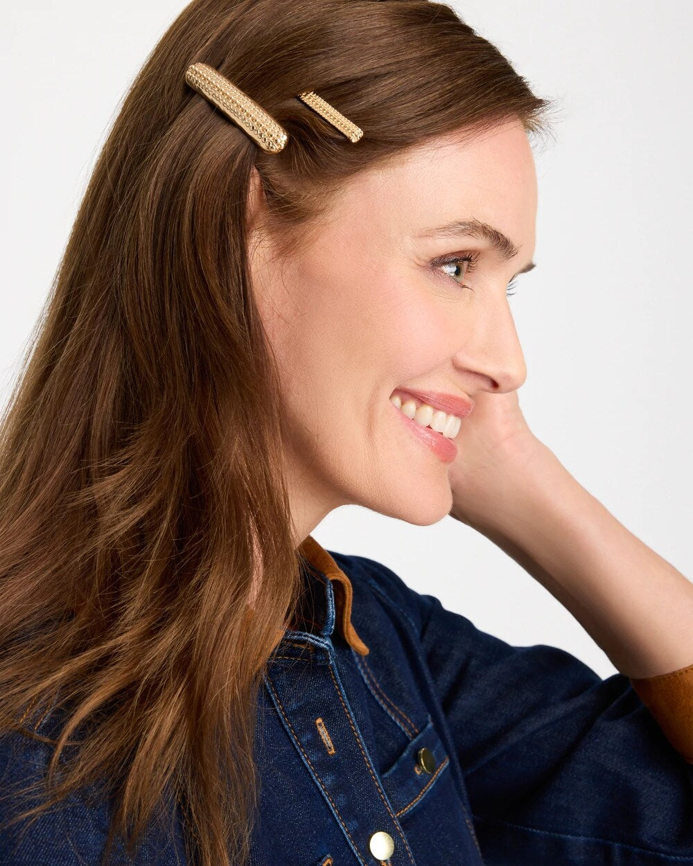 Goldtone Mixed Metal Hair Pin Set