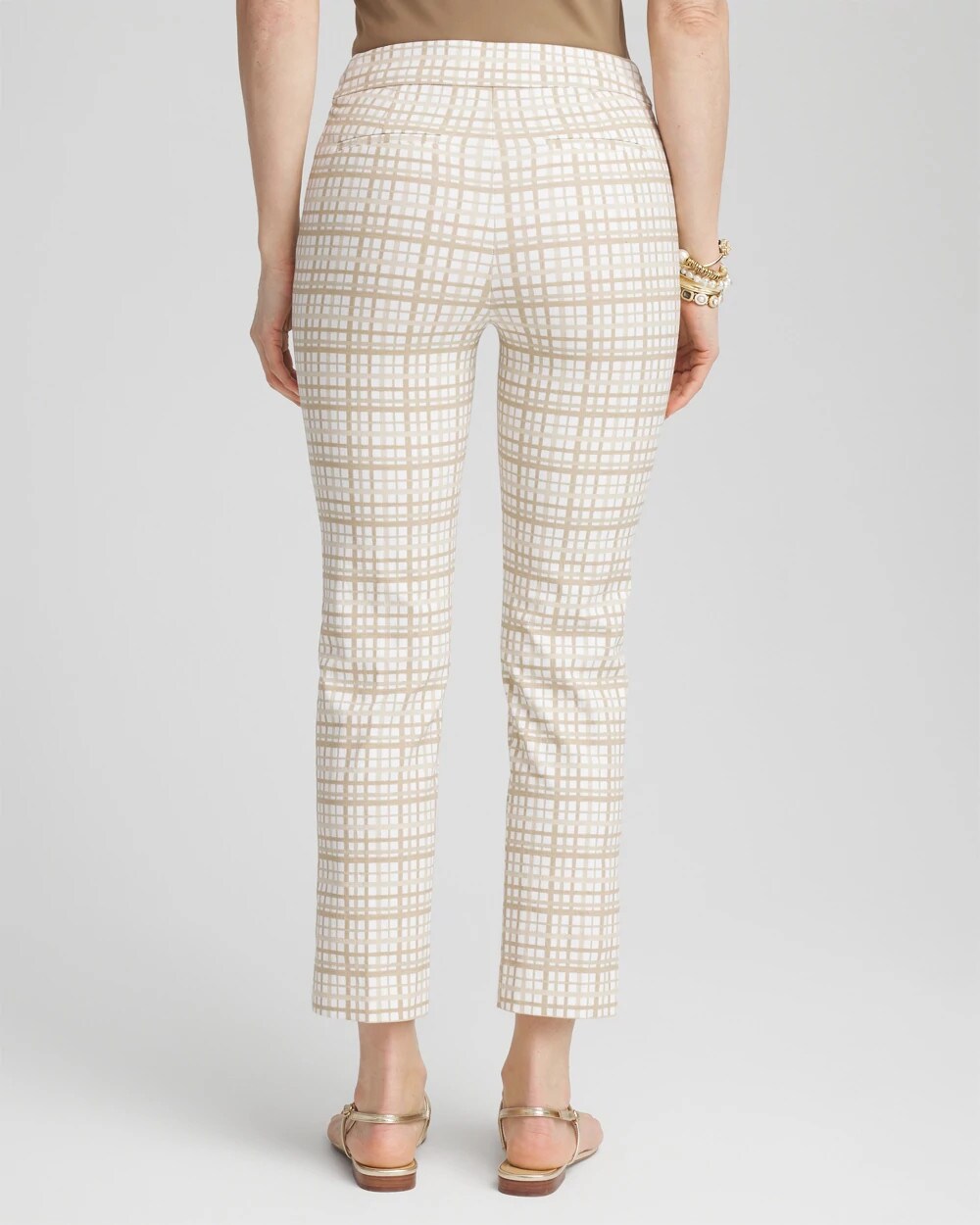 Brigitte Plaid Cropped Pants