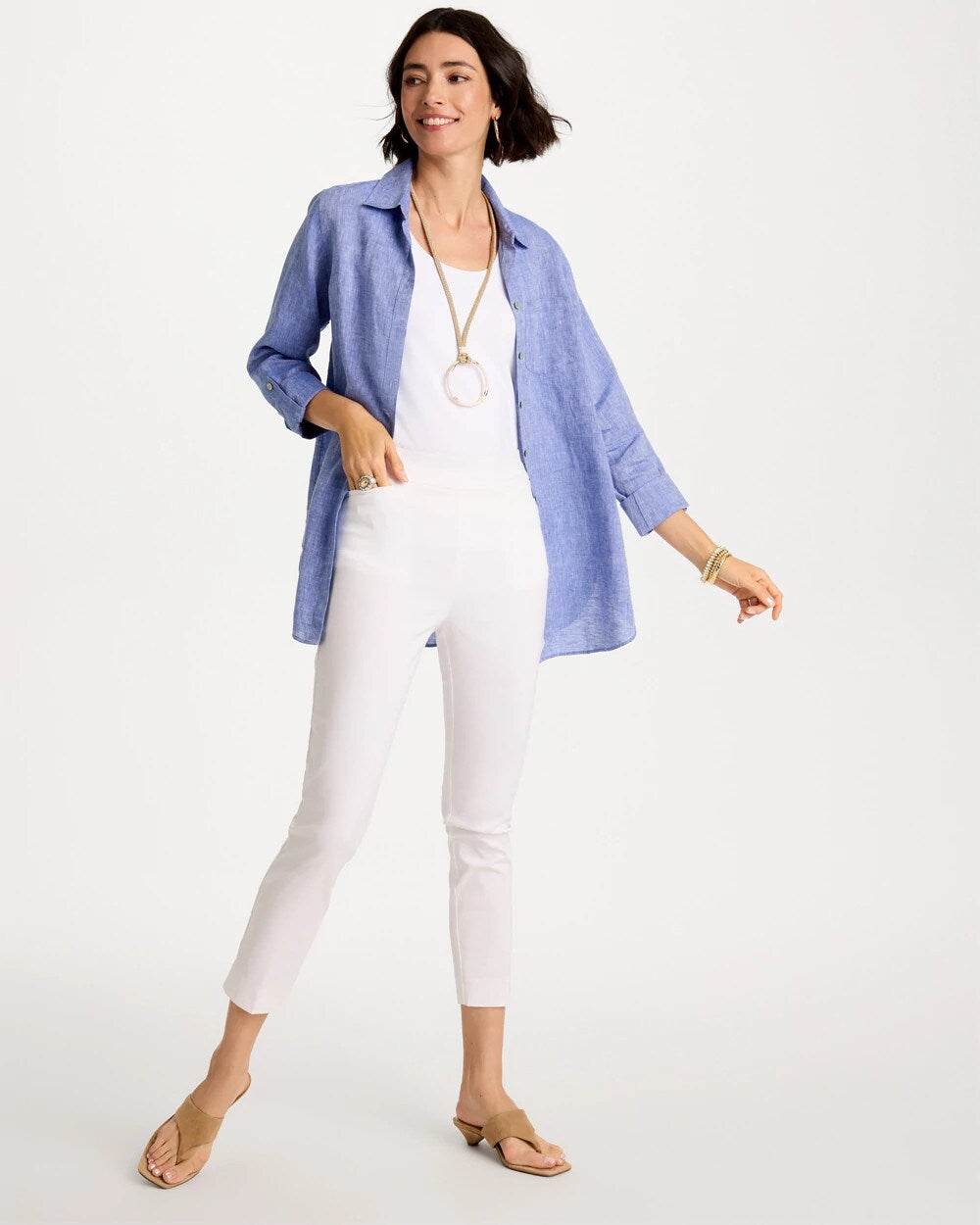 Brigitte Slim Pull-On Ankle Pants