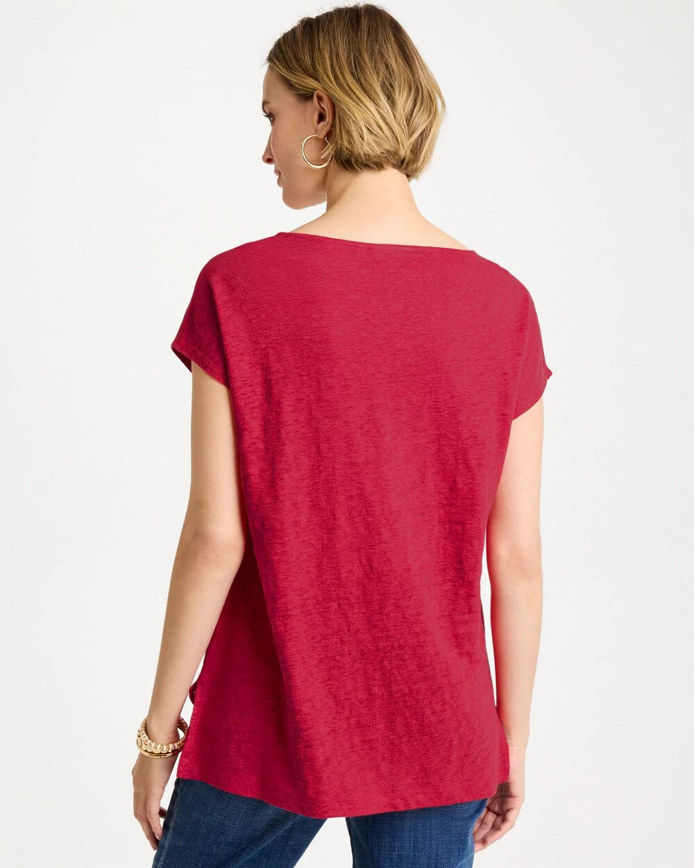 Linen Embellished Sequin Tunic