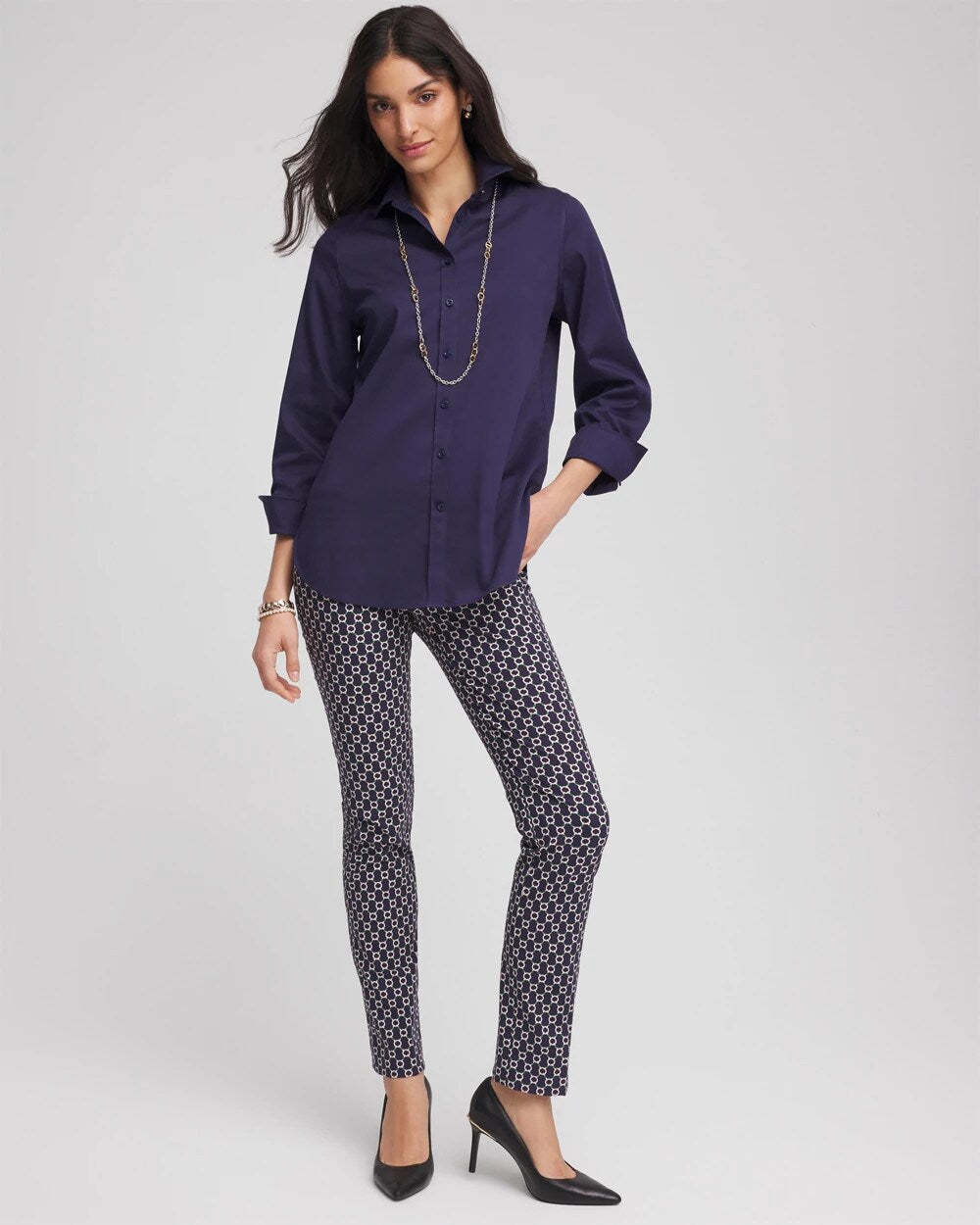 Brigitte Chain Connection Slim Pants