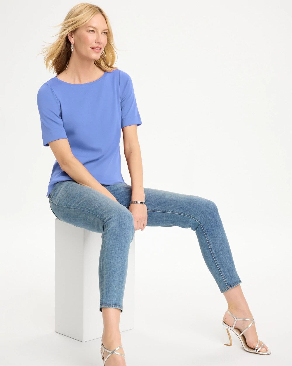 Pima Elbow Sleeve Tee