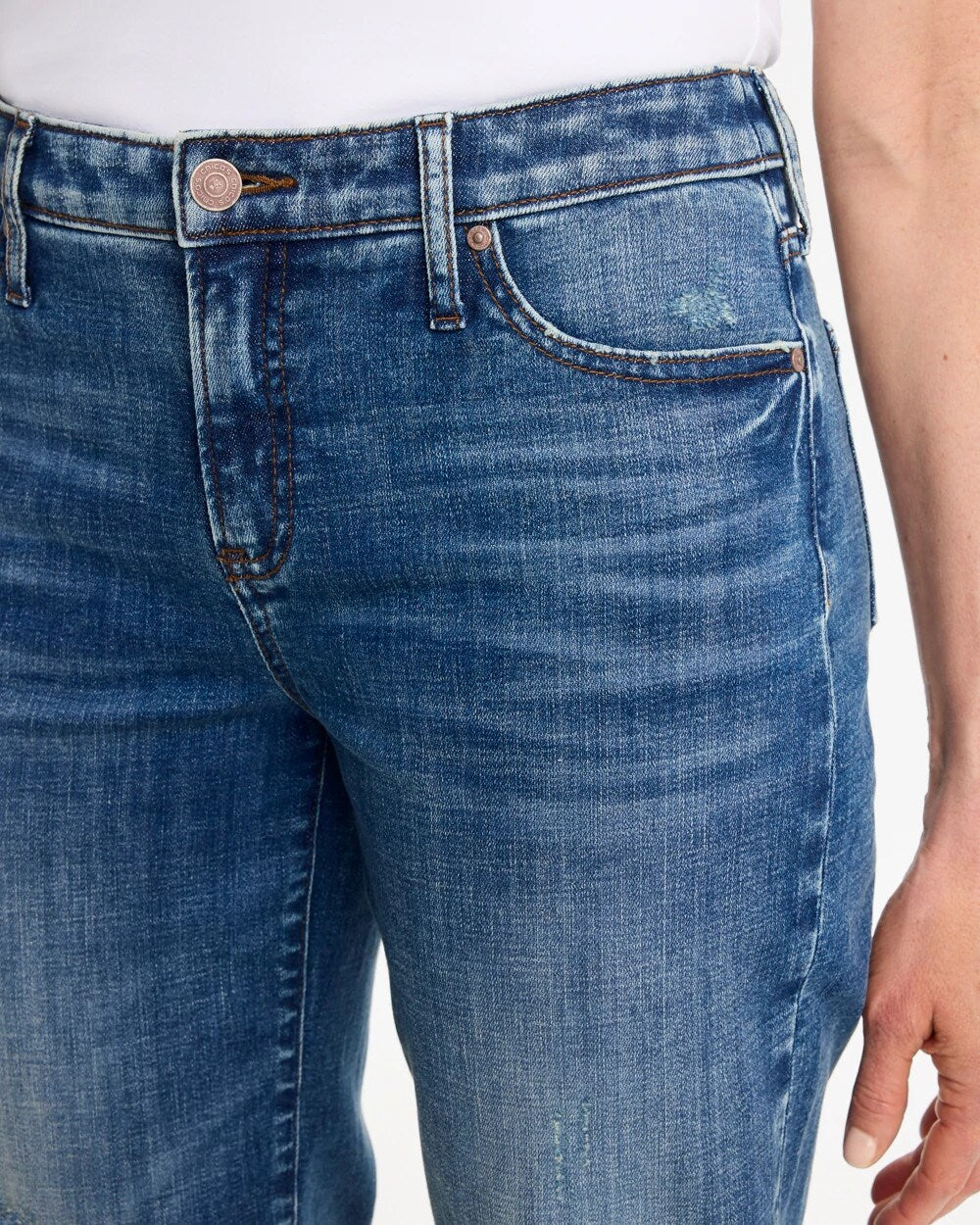 Girlfriend Straight Ankle Jeans