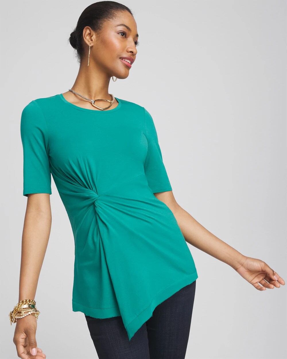 Touch of Cool Draped Tunic