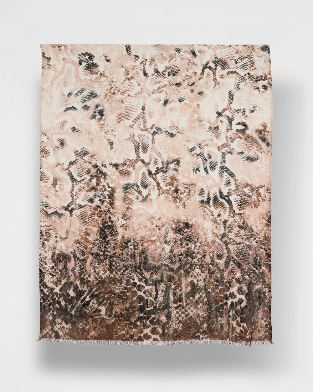 Python Printed Oblong Scarf