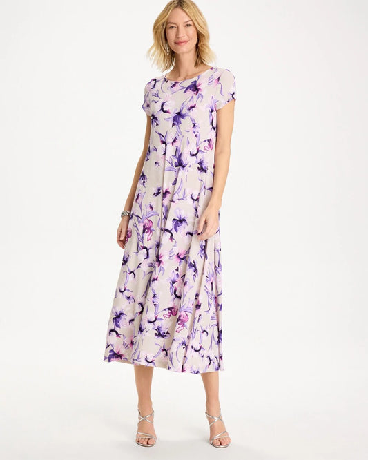 Travelers Amethyst Iris Maxi Dress