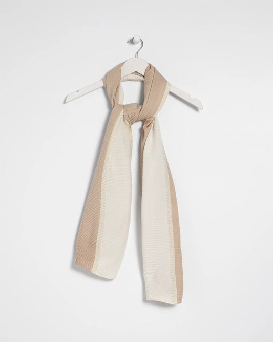 Ombre Pleated Oblong Scarf